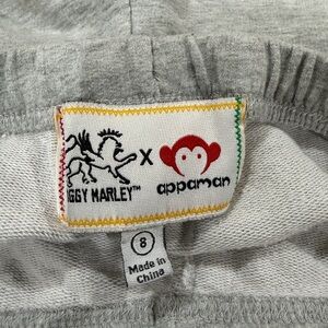 Appaman x Ziggy Marley Gray Athletic Shorts with Red Trim Size 8 girls